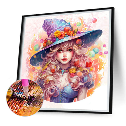 Candy Witch - Full Round Drill Diamond Painting 30*30CM