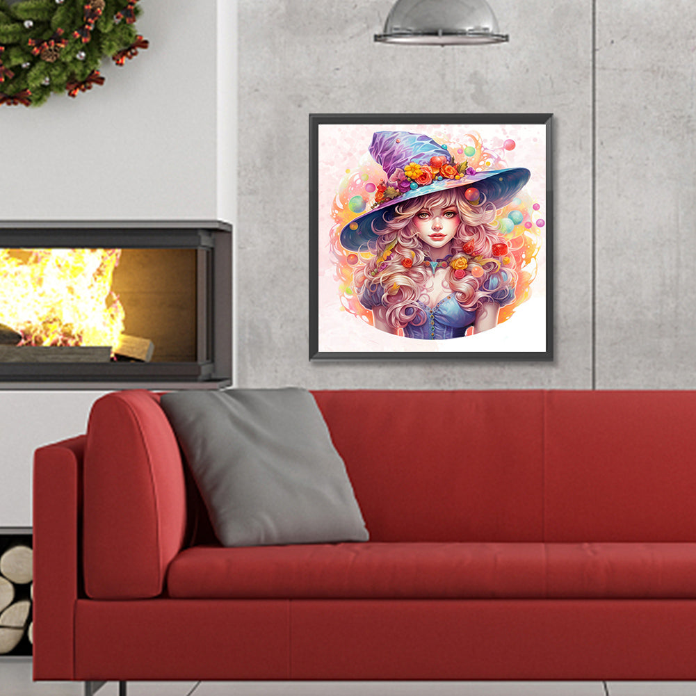 Candy Witch - Full Round Drill Diamond Painting 30*30CM