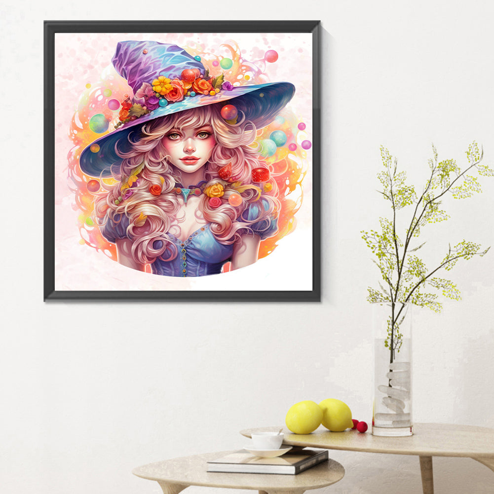 Candy Witch - Full Round Drill Diamond Painting 30*30CM