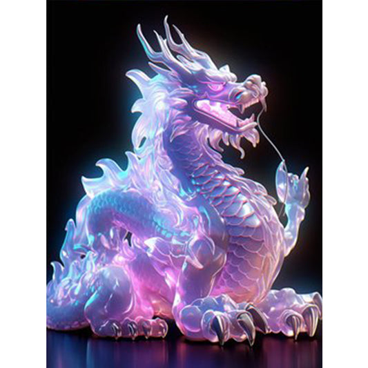 Luminous Dragon - Full Round Drill Diamond Painting 30*40CM