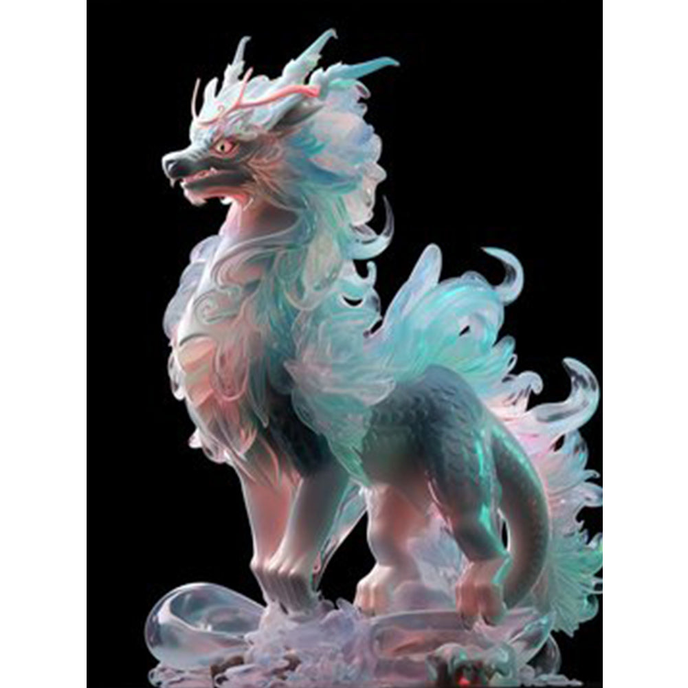 Luminous Dragon - Full Round Drill Diamond Painting 30*40CM
