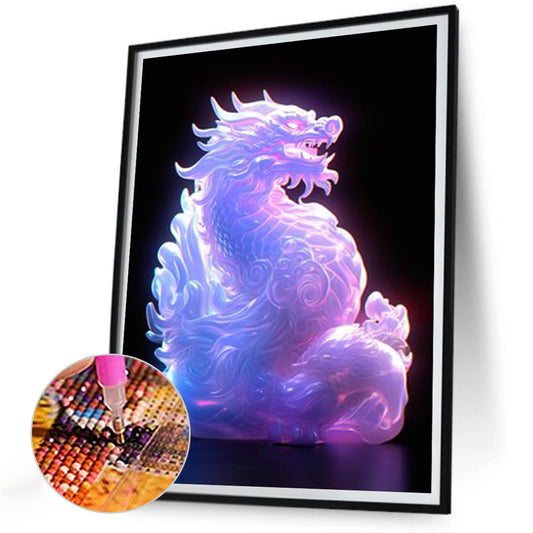 Luminous Dragon - Full Round Drill Diamond Painting 30*40CM