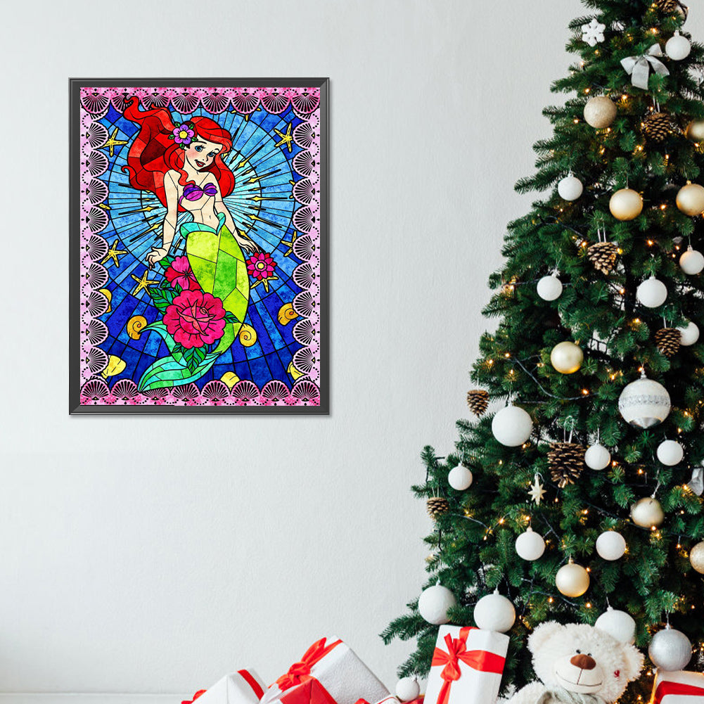Mermaid Ariel - Full Round Drill Diamond Painting 30*40CM