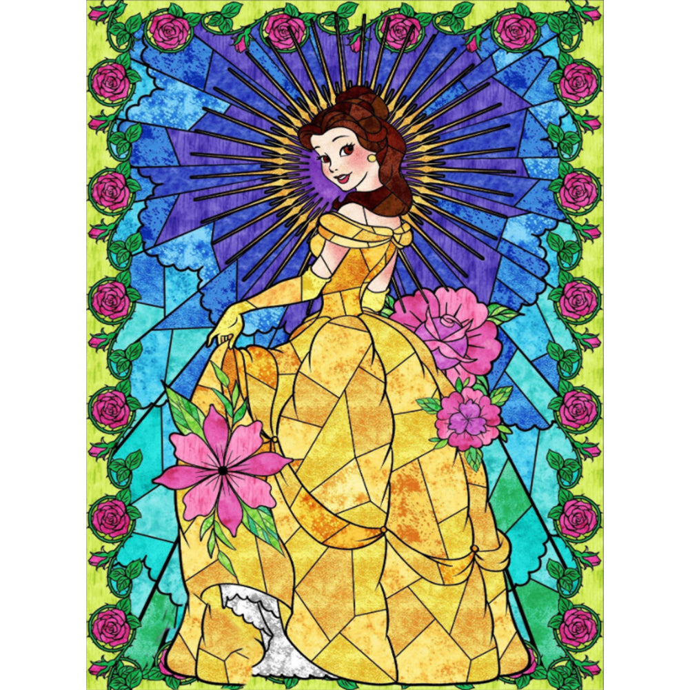 Princess Belle - Full Round Drill Diamond Painting 30*40CM