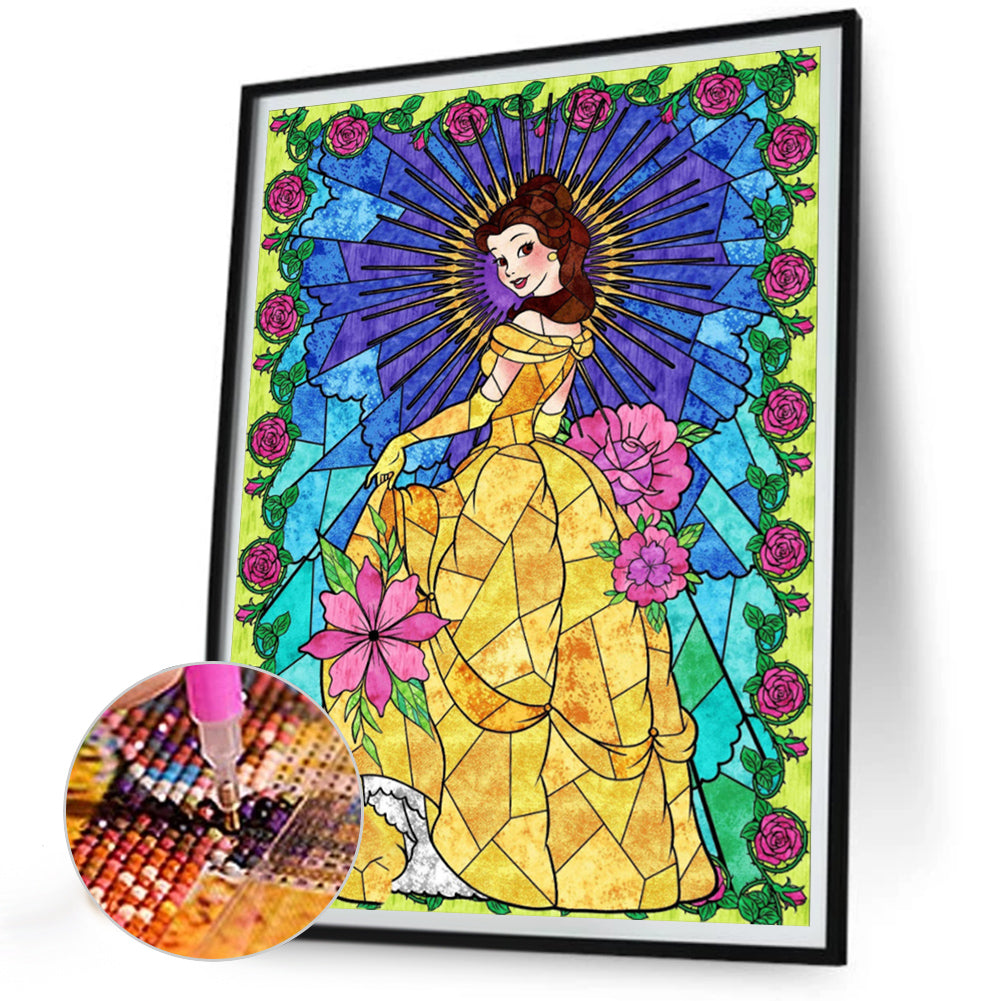 Princess Belle - Full Round Drill Diamond Painting 30*40CM