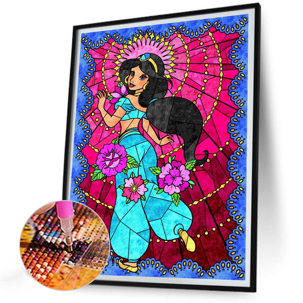 Princess Jasmine - Full Round Drill Diamond Painting 30*40CM