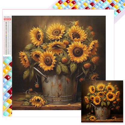 Sunflower - Full Square Drill Diamond Painting 40*40CM