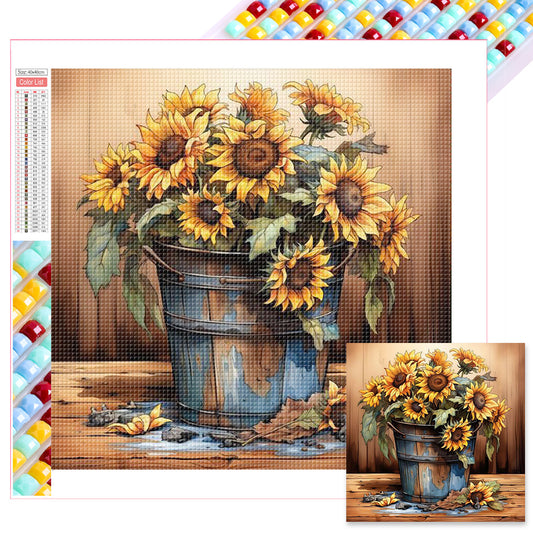 Sunflower - Full Square Drill Diamond Painting 40*40CM