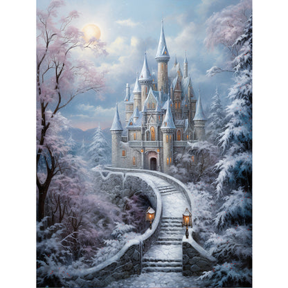 Winter Exterior - Full Round Drill Diamond Painting 30*40CM