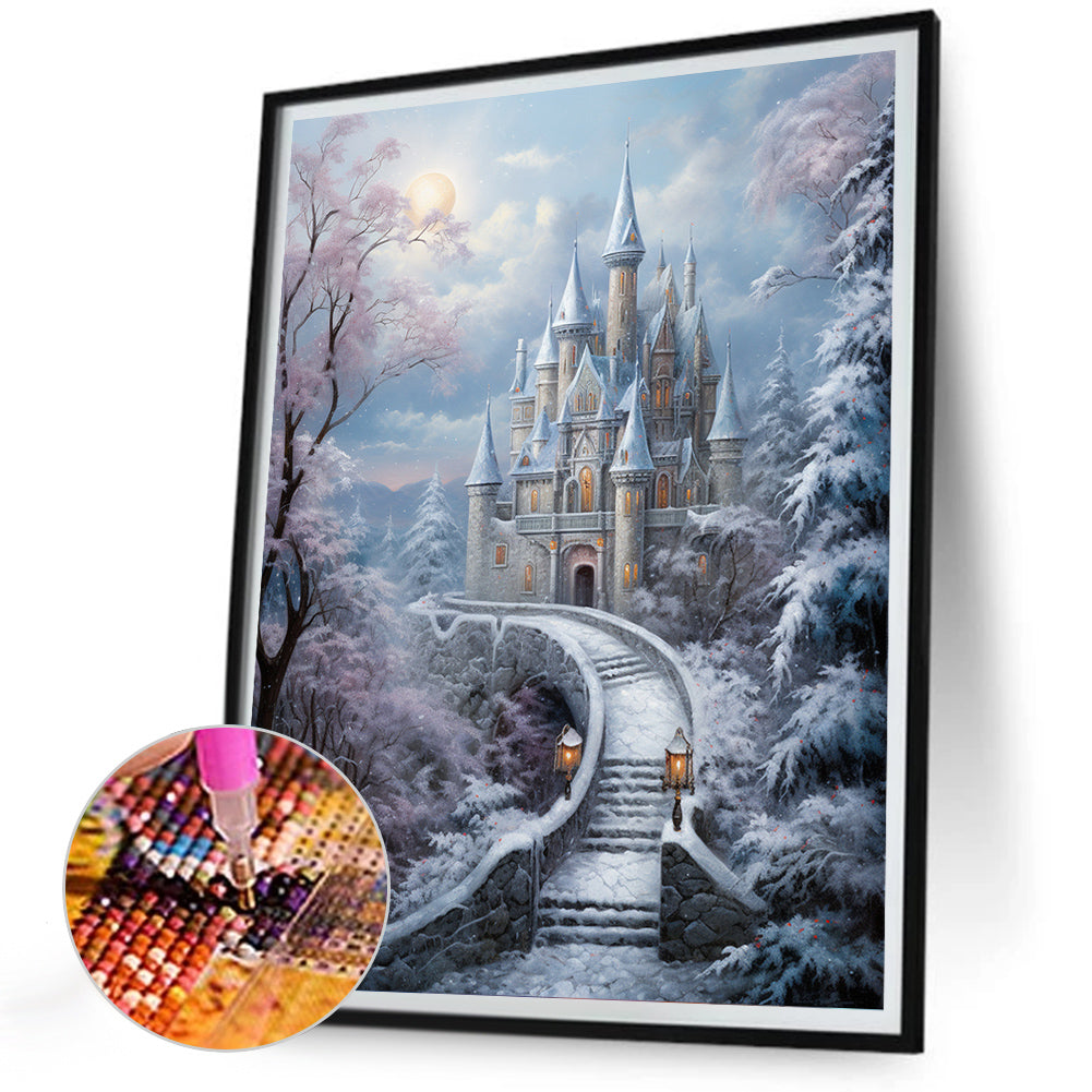 Winter Exterior - Full Round Drill Diamond Painting 30*40CM