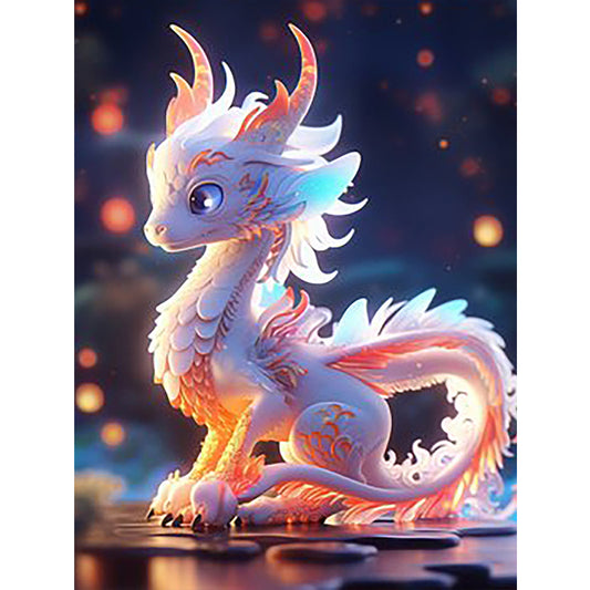 Luminous Dragon - Full Round Drill Diamond Painting 30*40CM