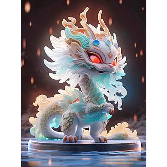 Luminous Dragon - Full Round Drill Diamond Painting 30*40CM