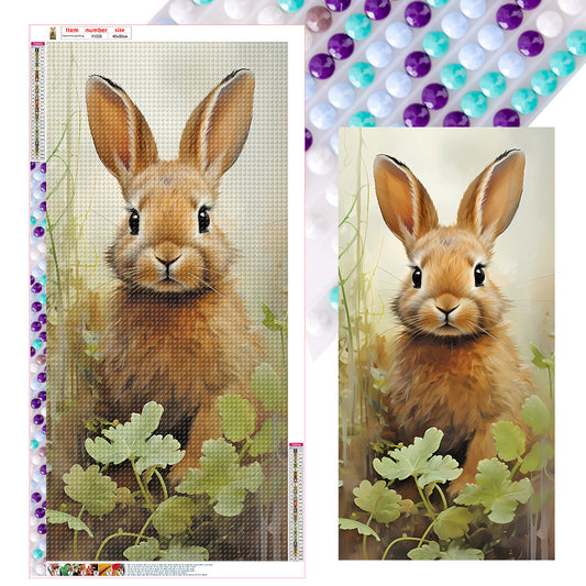 Pastoral Animal Rabbit - Full Round Drill Diamond Painting 40*80CM