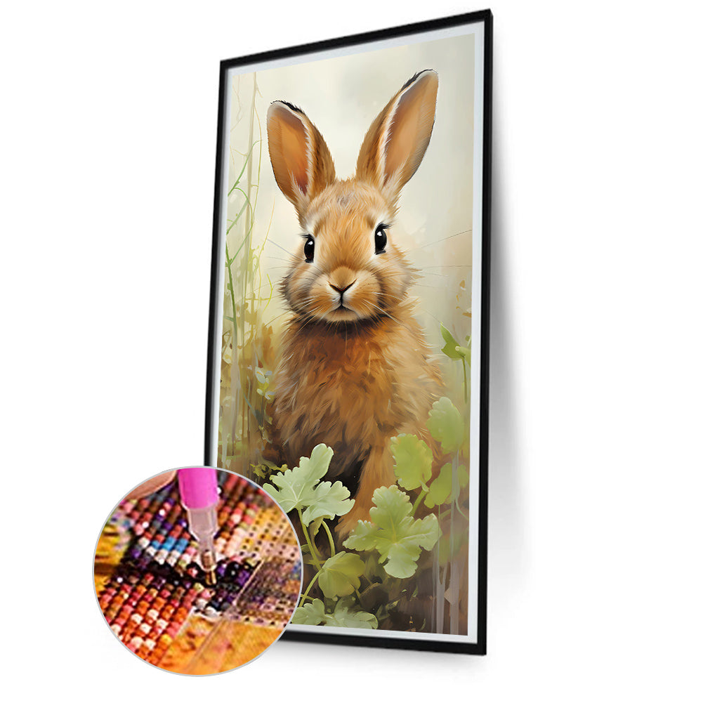 Pastoral Animal Rabbit - Full Round Drill Diamond Painting 40*80CM