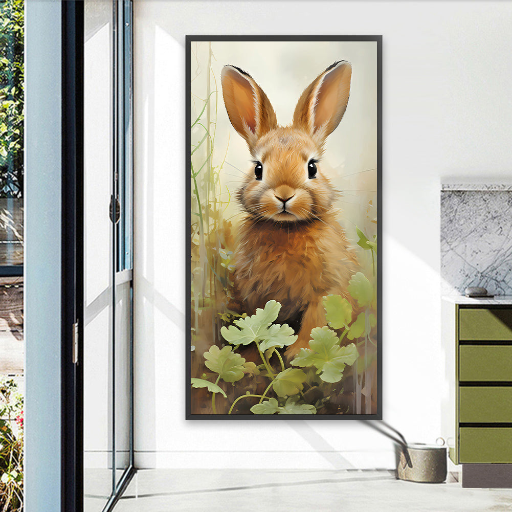 Pastoral Animal Rabbit - Full Round Drill Diamond Painting 40*80CM