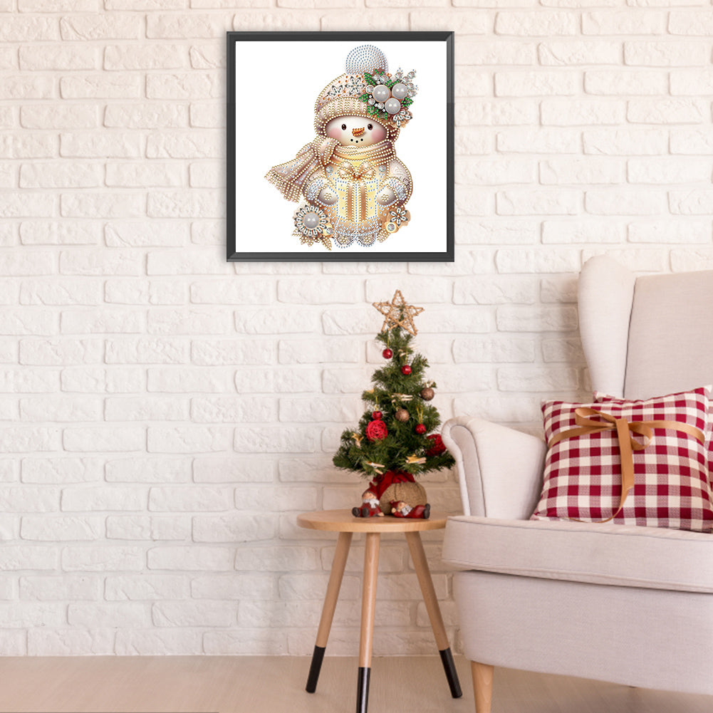 Christmas Snowman - Special Shaped Drill Diamond Painting 30*30CM