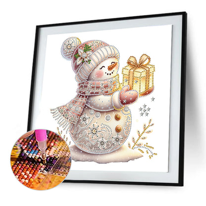 Christmas Snowman - Special Shaped Drill Diamond Painting 30*30CM