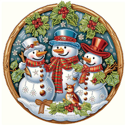 Christmas Snowmen - Special Shaped Drill Diamond Painting 30*30CM