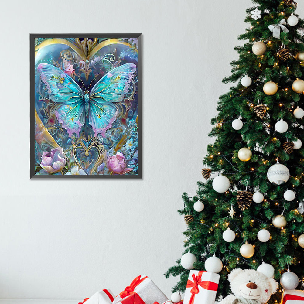 Sequestering Butterflies - Full Round Drill Diamond Painting 30*40CM
