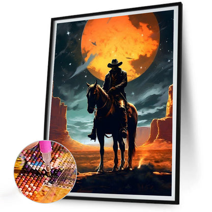 Handsome Cowboy - Full Round Drill Diamond Painting 30*40CM