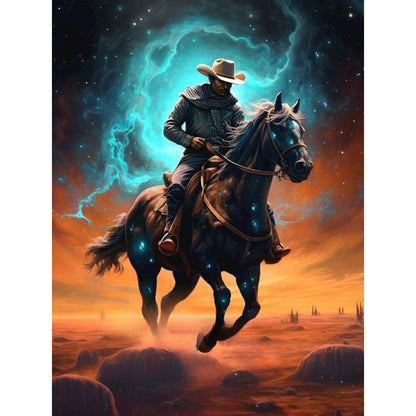 Handsome Cowboy - Full Round Drill Diamond Painting 30*40CM