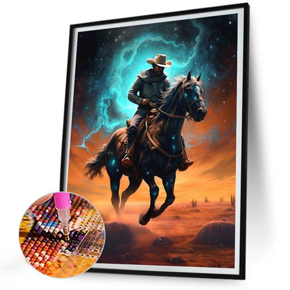 Handsome Cowboy - Full Round Drill Diamond Painting 30*40CM