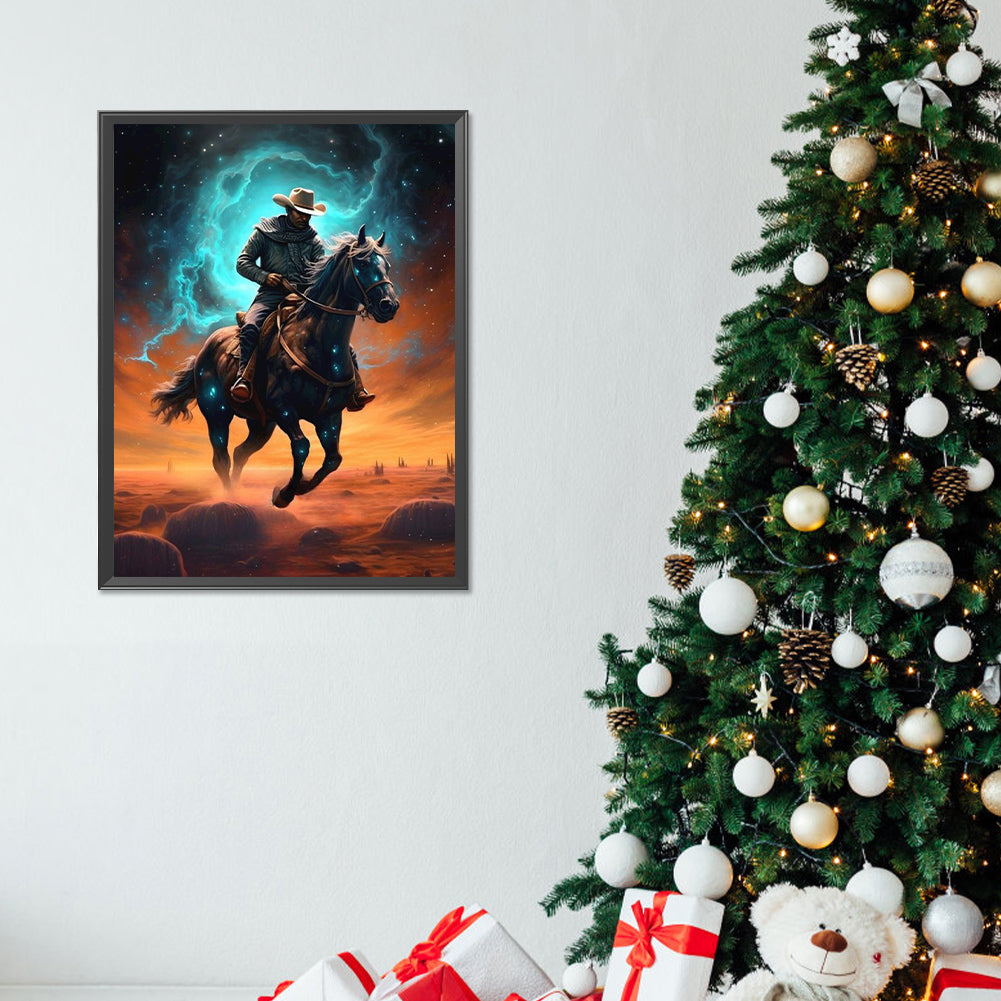 Handsome Cowboy - Full Round Drill Diamond Painting 30*40CM