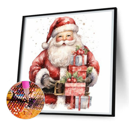 Santa Claus - Full Round Drill Diamond Painting 30*30CM