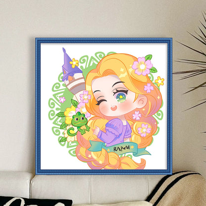 Disney Rapunzel - 9CT Stamped Cross Stitch 50*50CM