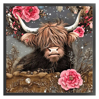 Alpine Yak - 11CT Stamped Cross Stitch 40*40CM