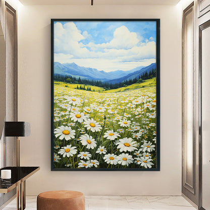 Daisy Flowers Field - 11CT Stamped Cross Stitch 40*60CM
