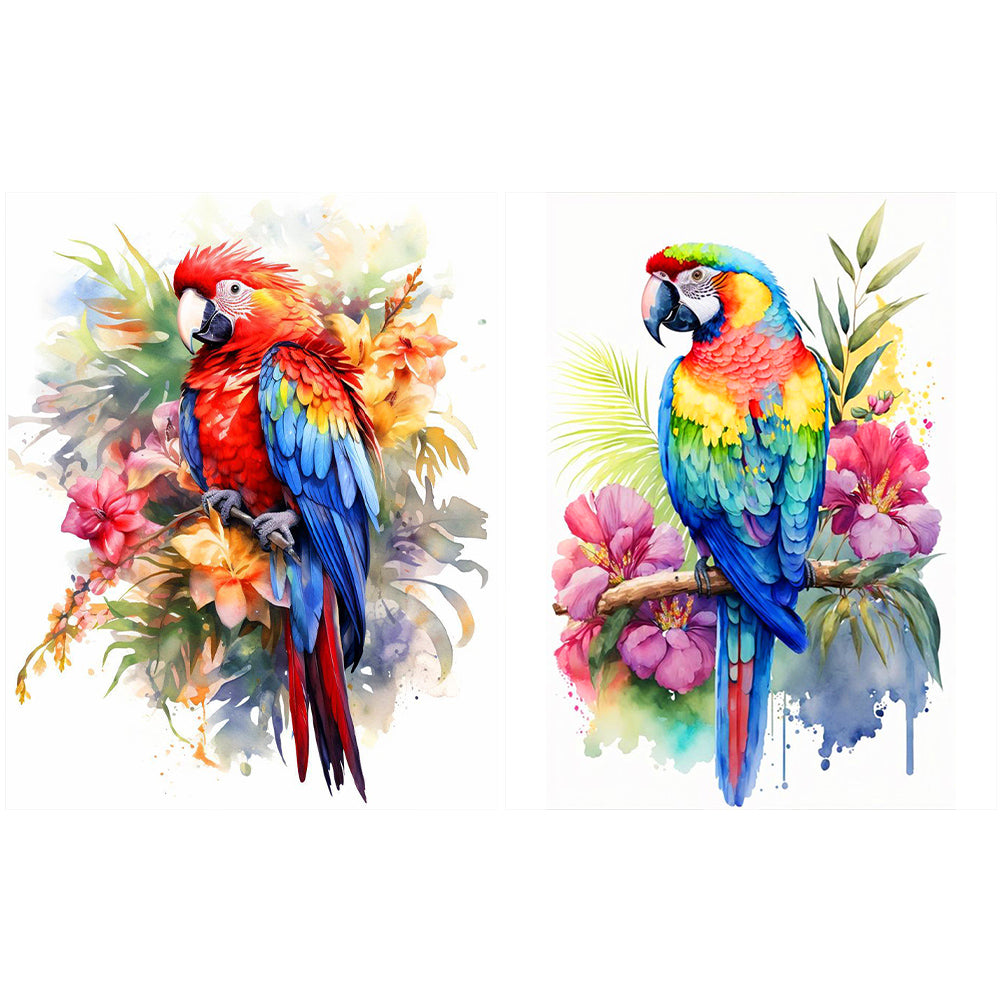 Macaw - Full Round Drill Diamond Painting 40*50CM