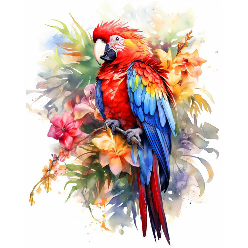 Macaw - Full Round Drill Diamond Painting 40*50CM