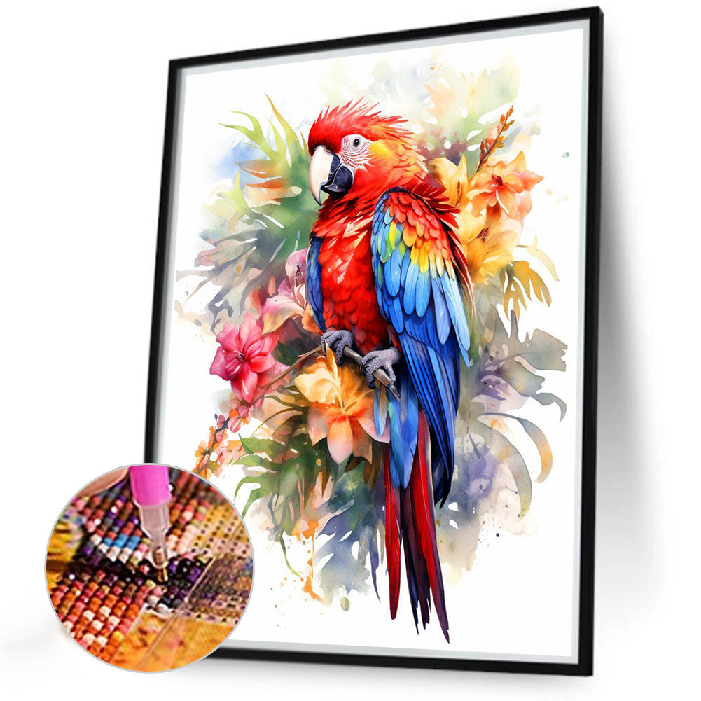 Macaw - Full Round Drill Diamond Painting 40*50CM