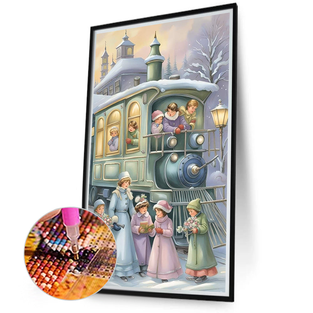 Train - Full Round Drill Diamond Painting 40*70CM