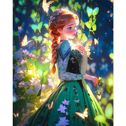 Anna And Elsa - Full Round Drill Diamond Painting 40*50CM