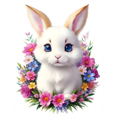 White Rabbit - Full Round Drill Diamond Painting 30*40CM