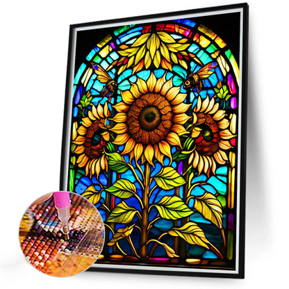 Sunflower - Full Round Drill Diamond Painting 30*40CM
