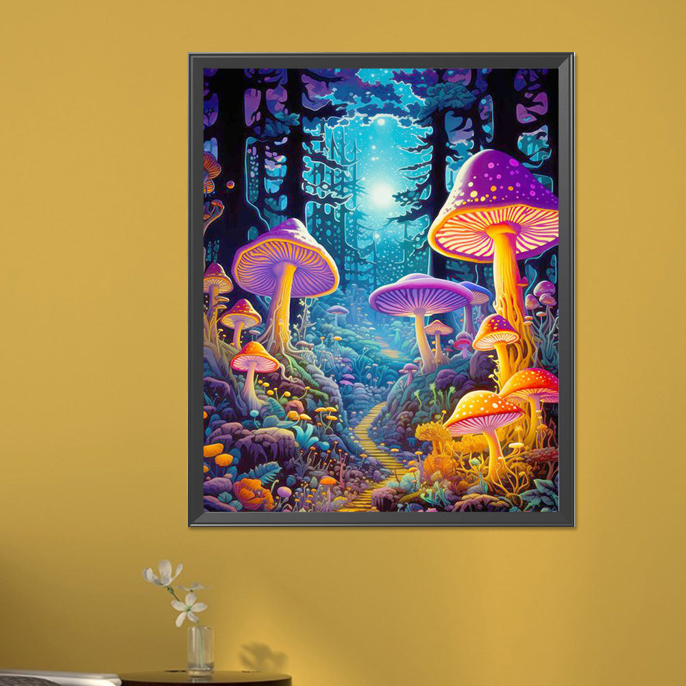 Mushroom Forest - Full Round AB Drill Diamond Painting 40*50CM