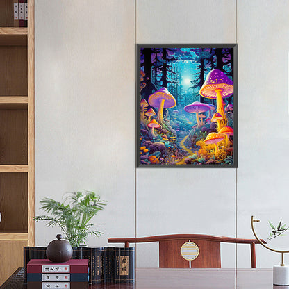 Mushroom Forest - Full Round AB Drill Diamond Painting 40*50CM