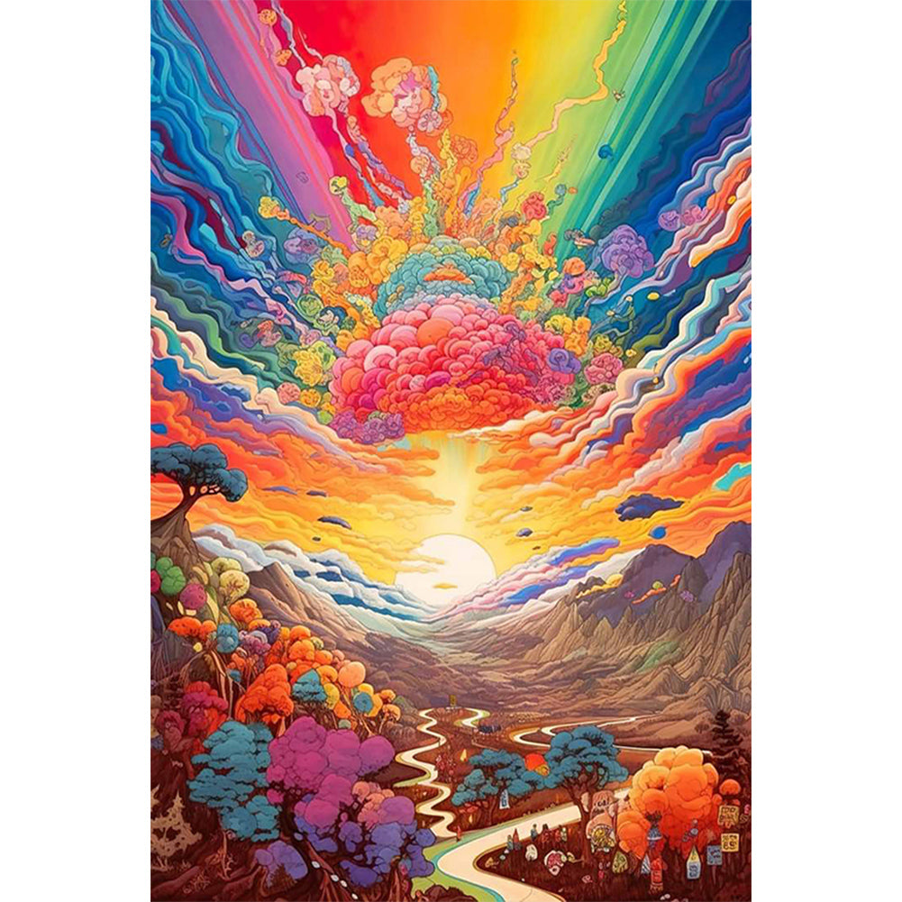 Colourful World - Full Round Drill Diamond Painting 40*60CM