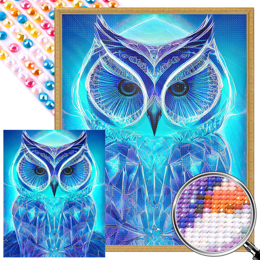 Mysterious Owl - Full Round AB Drill Diamond Painting 40*50CM