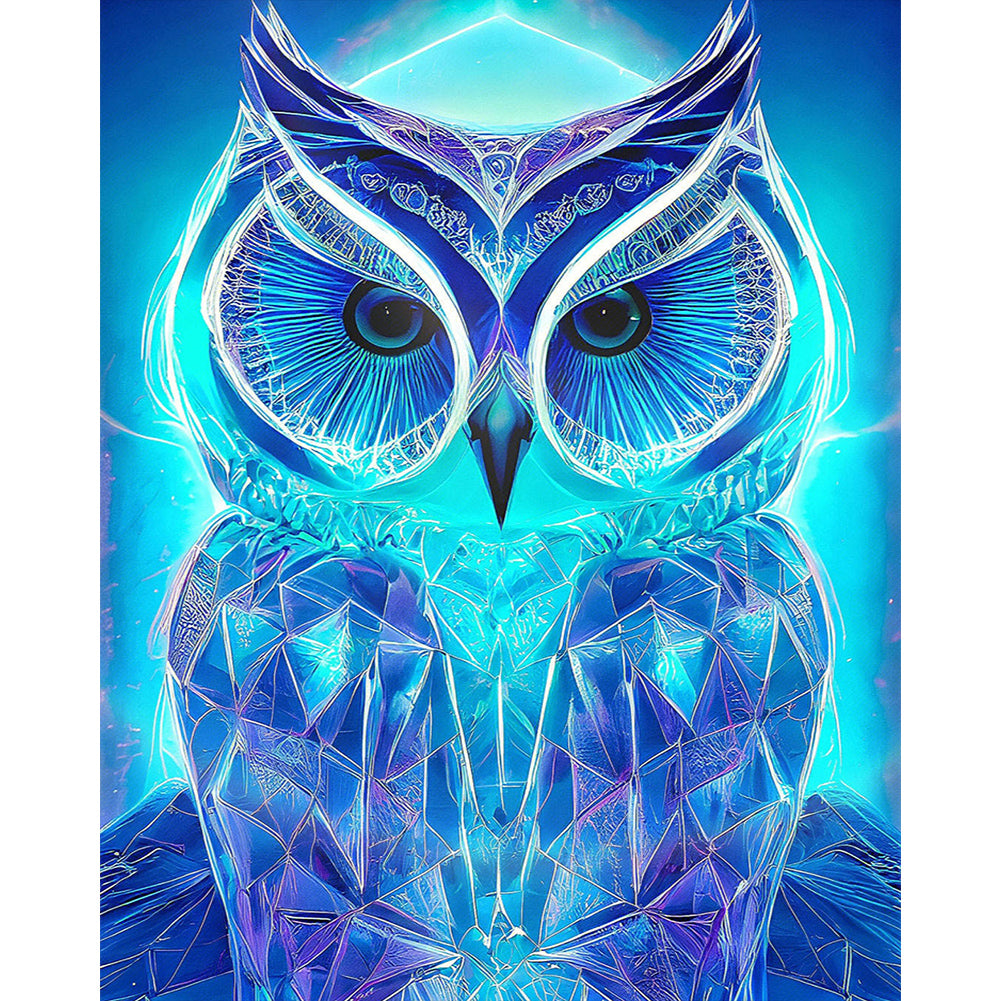 Mysterious Owl - Full Round AB Drill Diamond Painting 40*50CM