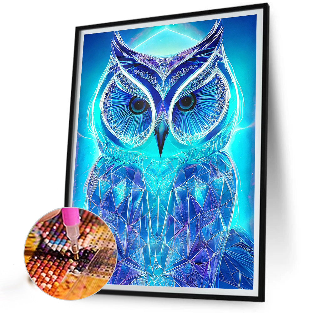 Mysterious Owl - Full Round AB Drill Diamond Painting 40*50CM