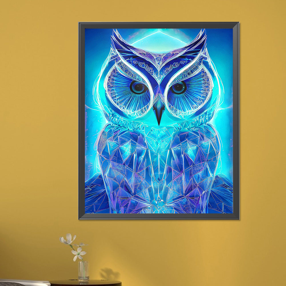 Mysterious Owl - Full Round AB Drill Diamond Painting 40*50CM