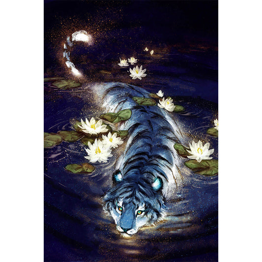 Water Tiger - Full Round AB Drill Diamond Painting 40*60CM