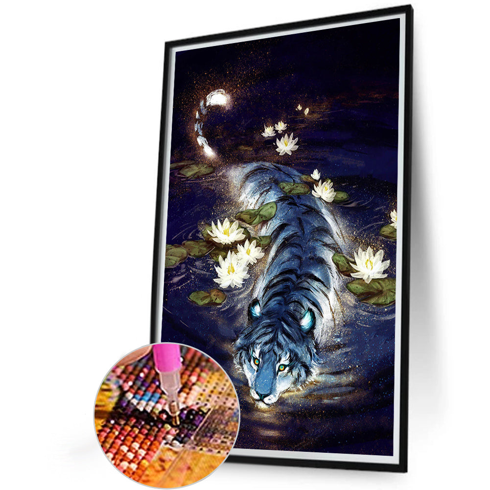 Water Tiger - Full Round AB Drill Diamond Painting 40*60CM