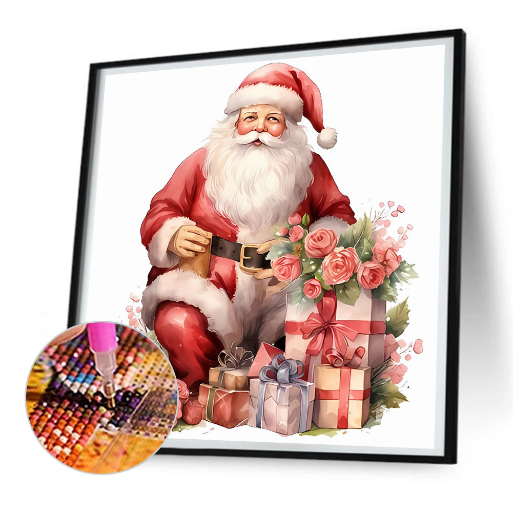 Santa Claus - Full Round Drill Diamond Painting 30*30CM