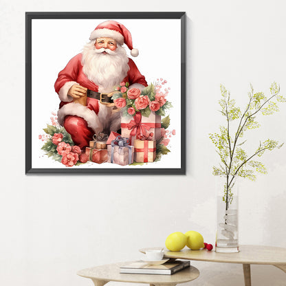 Santa Claus - Full Round Drill Diamond Painting 30*30CM