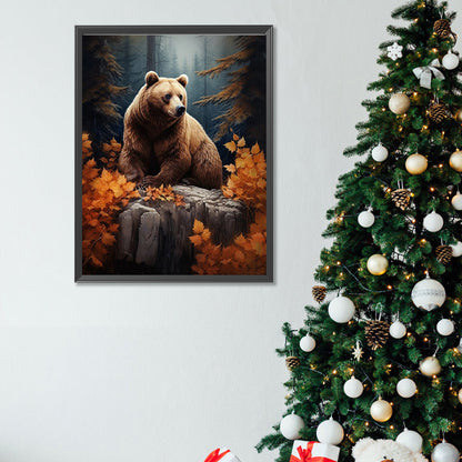 Brown Bear - Full Square Drill Diamond Painting 30*40CM